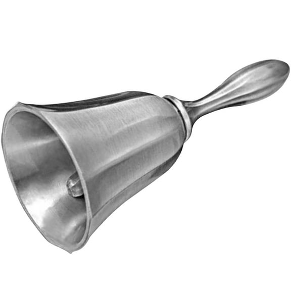 HAMPPLIES Hand Held Bell Pantry Bell Silver Zinc Alloy 1Pcs