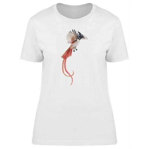 Cool Watercolor Bird Of Paradise T-Shirt Women -Image by Shutterstock, Female Medium