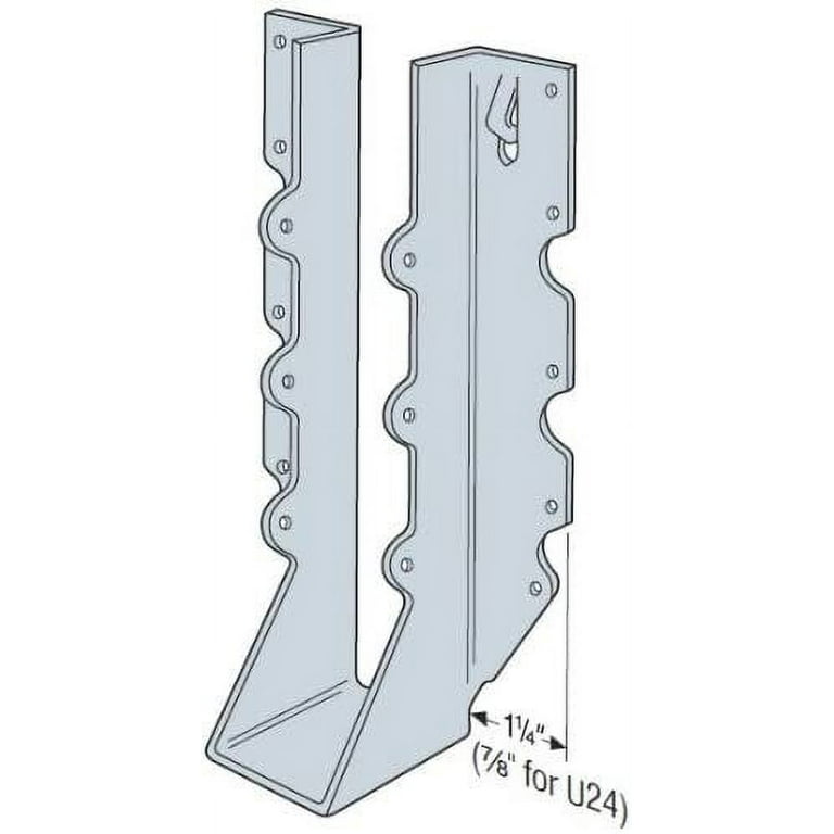 Simpson Strong-Tie U26R Galvanized Joist Hanger For 2x6 Rough Lumber - Pack Of 50, 16-Gauge Steel