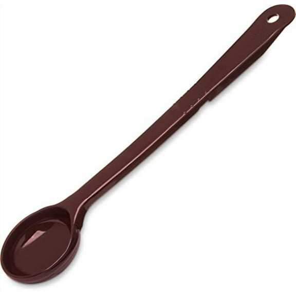 Carlisle FoodService Products 395801 Solid Long Handle Portion Control Spoon, 1.5 oz, Reddish Brown