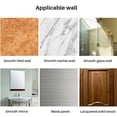 thumbnail image 3 of Toilet Paper Holder Self Adhesive Kitchen Washroom Adhesive Holder No Drilling for Bathroom Stick on Wall Stainless Steel Brushed - Black, 3 of 8
