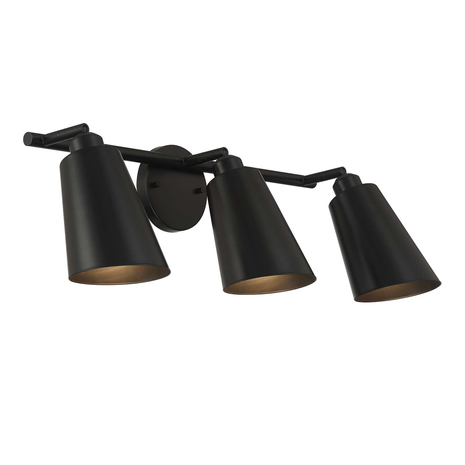 Alvar - 3-Light Vanity Light - Matte Black