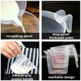 thumbnail image 3 of Juego de 3 tazas medidoras Advancent cocina plástico transparente, 3 of 6