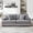 Gray, variant on 79.3 inches - Corduroy Upholstery - Various Usage - Reception - Durable Fabric