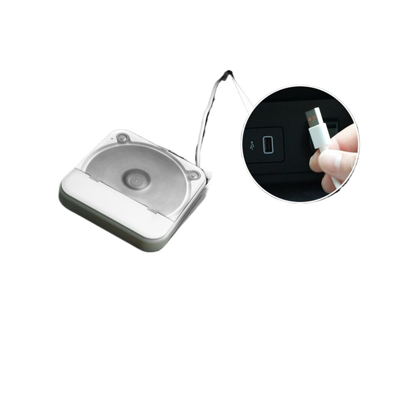 Compact Portable CD Player with USB and Audio Cable for Car, TV, Computer and Home Use
