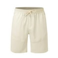 thumbnail image 1 of Pantalones cortos ligeros y holgados para hombre: color liso, transpirables, ocio/playa, primavera/verano, 1 of 8