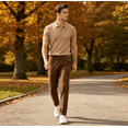 thumbnail image 4 of HBDesign Men's Linen Blend Pants, Lightweight Breathable Trousers for Business Daily Wear, 4 of 8