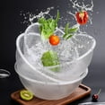 thumbnail image 3 of Reusable Large Capacity Serving Bowl,   Salad Serving Containers, Kitchen Accessory For Home Acrylic Material Restaurant L, 3 of 8