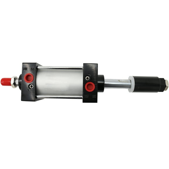 INTBUYING Pneumatic Standard Air Cylinder Bore 100mm Stroke 100mm Aluminum Alloy Double Acting