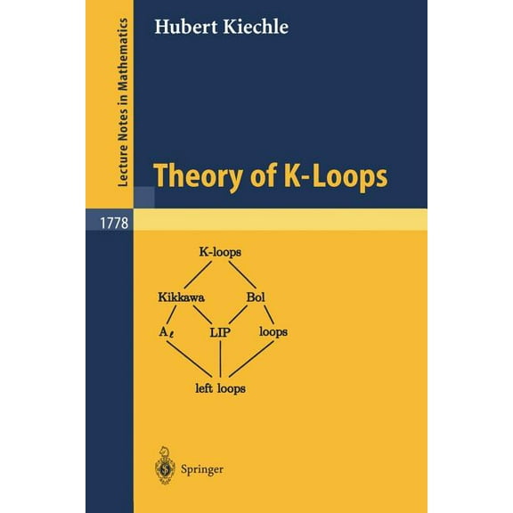 Lecture Notes in Mathematics Theory of K-Loops, Book 1778, (Paperback)