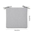 thumbnail image 3 of SEAT Cushions for Home Use- Plush Cushion for Living Room Tatami- Plush Chair Cushion Cushion Dining Chair Stool Cushion- 16 Inch, Gray, 3 of 6