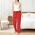 thumbnail image 4 of Balery Christmas Pantalones de pijama para mujer, pijamas ultraligeros, pantalones de estar por casa-Large, 4 of 6