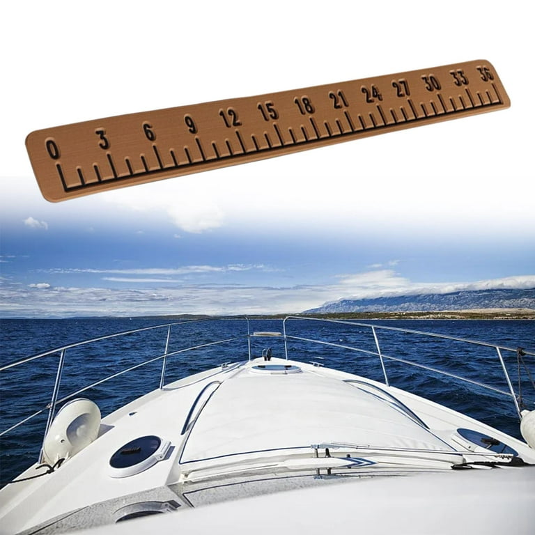Fish Ruler for Boat Measurement Sticker Tool with Adhesive Backing Eva 6mm Thickness Accurate Fish Measuring Ruler for Fishing Boat Accessories Light