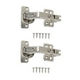 thumbnail image 2 of Frameless Cabinet Hinges, Adjustable Cabinet Hinges Cold Rolled Steel Silent Motion  For Cabinet, 2 of 8