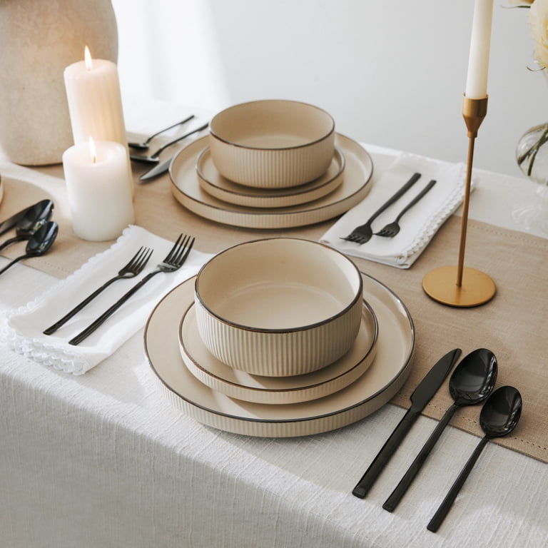 Thyme & Table Arden Matte Black 20-Piece Flatware Set photo 2