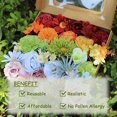 thumbnail image 6 of Waipfaru Artificial Flowers Combo Box,36PCS Fake Silk Rainbow Colorful Flowers Bulks Spring Flowers Floral Arrangements for DIY Wedding Bridal Bouquets Party Home Decoration, 6 of 9
