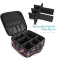 thumbnail image 4 of FORMRS Travel Makeup Bag Large Capacity Train Case Cosmetic Organizer with Adjustable Dividers, Geometric Eagle, 4 of 8