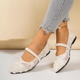 thumbnail image 5 of Taylonsss Women's Pointed Toe Closed Toe Loafer Flats with Rose Embellishments and Stretchy Strap for Casual Wedding and Garden Party Comfortable Breathable Flat Shoes for Day to Night Wear, 5 of 8