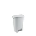 thumbnail image 6 of Rubbermaid, Premium Step On Wastebasket, Plastic, 13 gal, White, 6 of 7