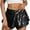 Black, variant on Xixinqiwan Shorts for Women Plus Size,Women's Sequined Booty Shorts High Waist Elastic Wide Leg Short Glitter Sparkle Hot Pants