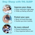 thumbnail image 4 of Gafas bloqueadoras de luz azul THL SLEEP con lentes ámbar unisex, 4 of 9