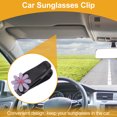 thumbnail image 2 of Clip de gafas de sol para automóvil Unique Bargains, clip universal para visera del sol, almacenamiento protector de gafas, ABS púrpura, 7x2.5cm, 1 pieza, 2 of 7