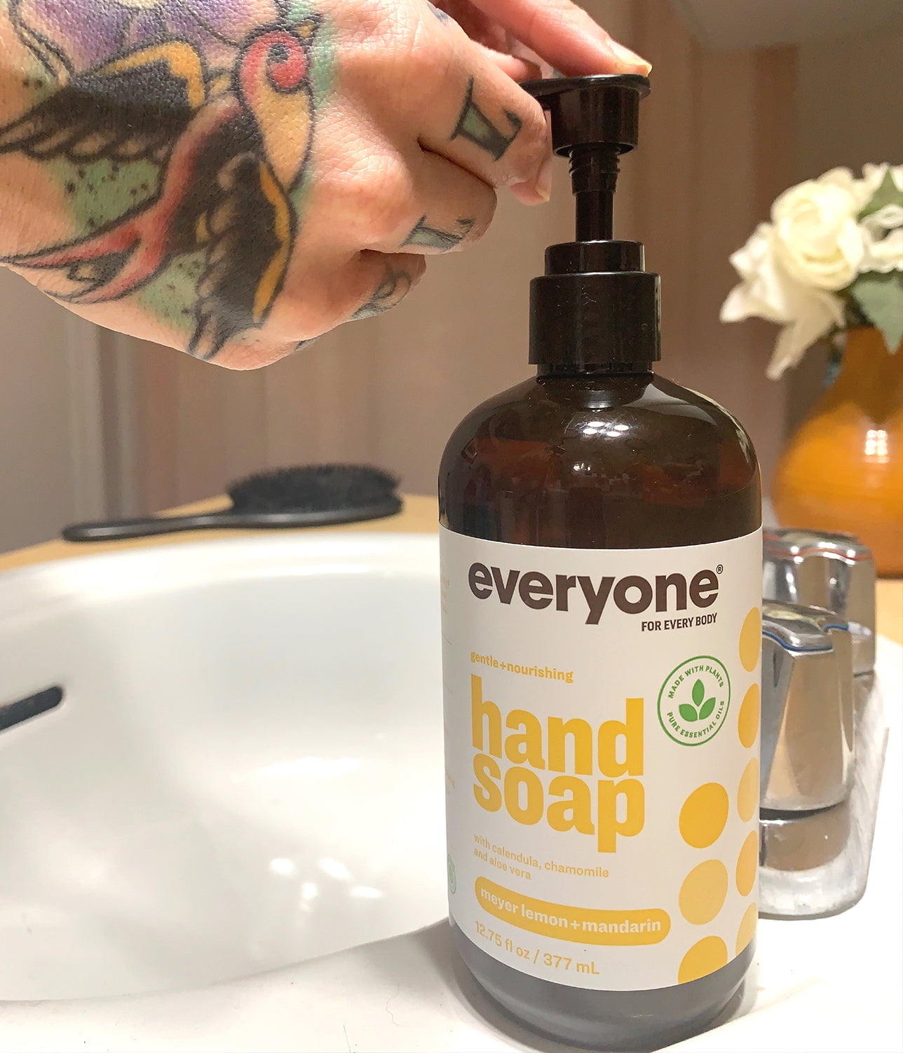 Everyone Hand Soap Gentle Cleanser, Meyer Lemon + Mandarin, 12.75oz, 6-Pack