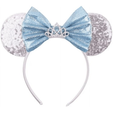 Cinderella Inspired Minnie Ears , Blue Mickey Ears, Princess Minnie Ears, Cinderella Minnie Ears, Cinderella Mickey Ears