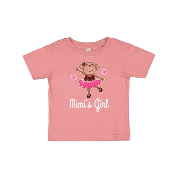 Inktastic Mimi Girl Ballerina Monkey Girls Baby T-Shirt