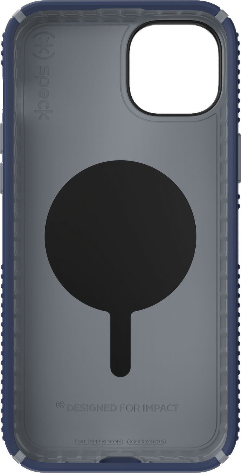 Speck iPhone 15 Plus Case-Presidio2 Grip-ClickLock-MagSafe-6.7 Inch Phone Case-Coastal Blue/Dust Grey/White