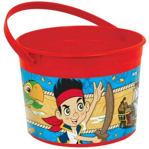 Amscan Jake and the Neverland Pirates Favor Child Birthday Color Pink Bucket