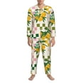 thumbnail image 4 of Kll Fruit Sleepwear Mens Flannel Pajamas,Long Cotton Pj Set, 4 of 9