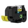 Brother Genuine P-touch TZE-661 Tape, 1-1/2" (1.4") Wide Standard Laminated Label Maker Tape, Black on Yellow,1.4 in. x 26.2 ft. (36mm x 8M),TZE661