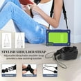 thumbnail image 3 of Kebiory for KADYBE D106 Tablet Case,for MEIZE D106 Tablet Case,Shockproof Kids Rugged Case with Shoulder Strap for KADYBE D106/MEIZE D106/VOZIZOV D106/FEONAL Android 14 10inch Tablet(Navy/Green), 3 of 7