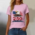 thumbnail image 4 of UngA 250th Anniversary USA Shirt for Women 250 Years of Freedom American 1776 2026 Womans Shirts S,Pink, 4 of 8