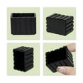 thumbnail image 4 of Flyshop Rectangle Chair Leg Caps Furniture Table Leg Covers Synthetic Rubber Floor Protectors, 8 Pack, 25 x 38 mm, 1" x 1-1/2", 4 of 6