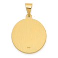thumbnail image 5 of Auriga Fine Jewelry 14K Yellow Gold Polished/Satin Hollow Spanish San Jose Medal Pendant (L-27.1mm, W-18.7mm), 5 of 6