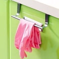 thumbnail image 4 of Naierhg Hanger Punch-free Multifunctional Stainless Steel Towel Over Holder Scarf Hanger for Bathroom, 4 of 8
