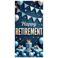 thumbnail image 2 of Decorative Design Retirement Banner Blue Balloon Happy Event Crown for Retirement Party Celebration Indoor Decoration, 2 of 7