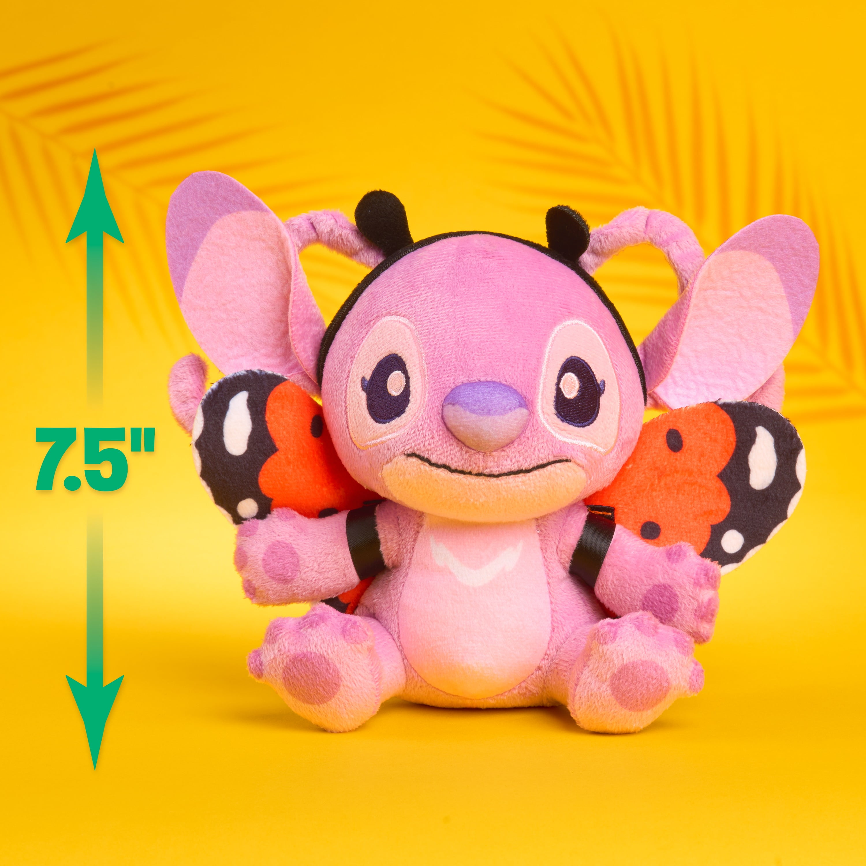 Disney Stitch Goes Wild Small Plush - Angel Butterfly, Cute & Fluffy, For Kids, Fans & Collectors