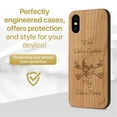 thumbnail image 2 of Case Yard Wooden Case Outside Soft TPU Silicone Slim Fit Shockproof Wood Protective Phone Cover for Girls Boys Men and Women Supports Wireless Charging Work Like Captain Design case for iPhone-XS-Max, 2 of 7