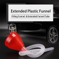 thumbnail image 2 of HLONK Multi-Function Plastic Long Flexible Tube Oil Funnel for All Automotive Oil Fuel, 2 of 7