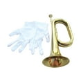 thumbnail image 1 of HILABEE Trumpet, Bugle, Musical Instrument, Brass Instrument, 13-inch, Cavalry Trumpet, for Beginners, Festivals, And Creating An Atmosphere, 1 of 8