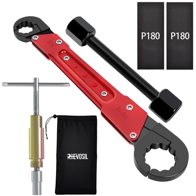 Kit de herramientas de plomería Rhevosil, llave para válvula de cierre angular, 6 piezas