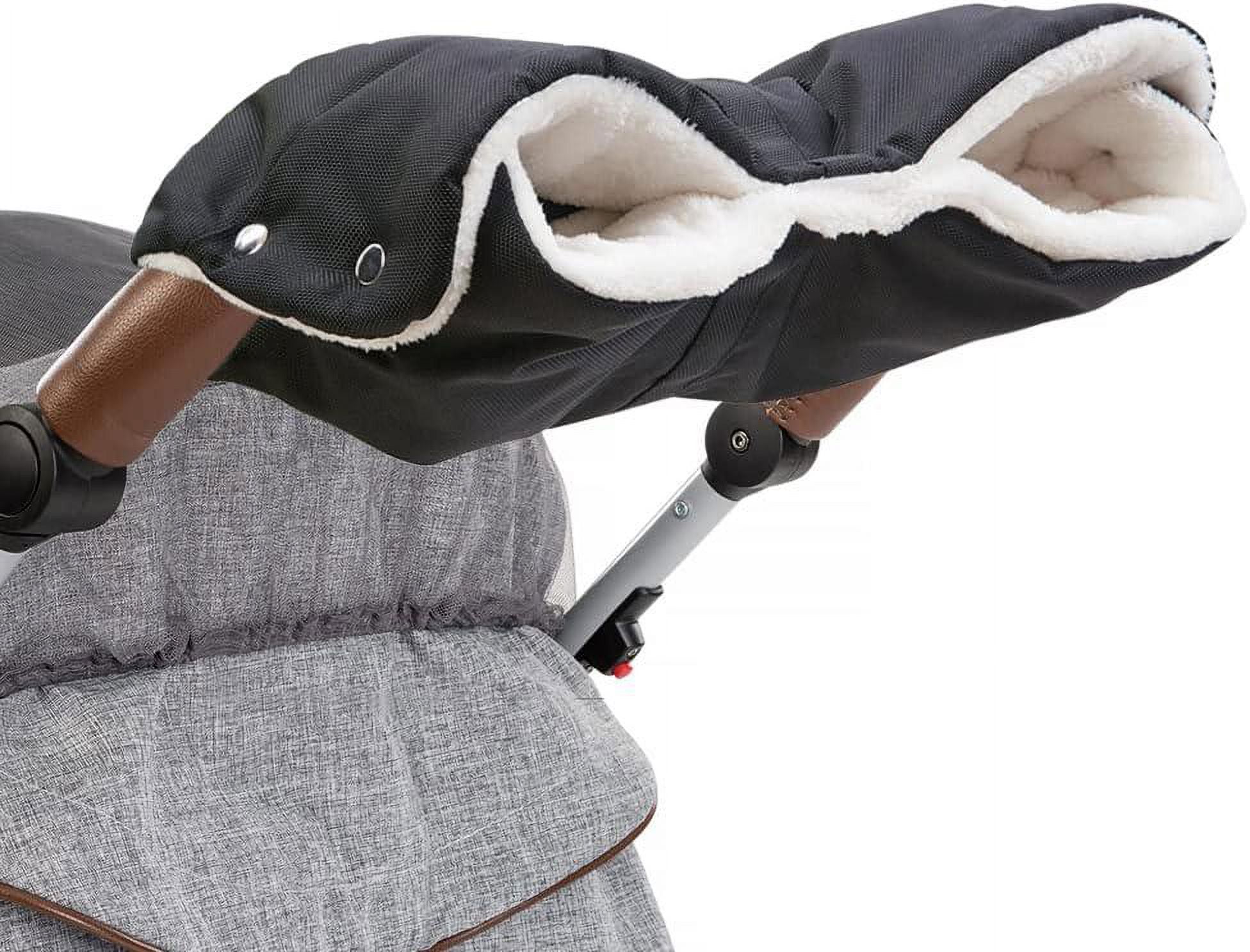 x Fleece Stroller Muff, 46 × 23 cm, Waterproof, Windproof