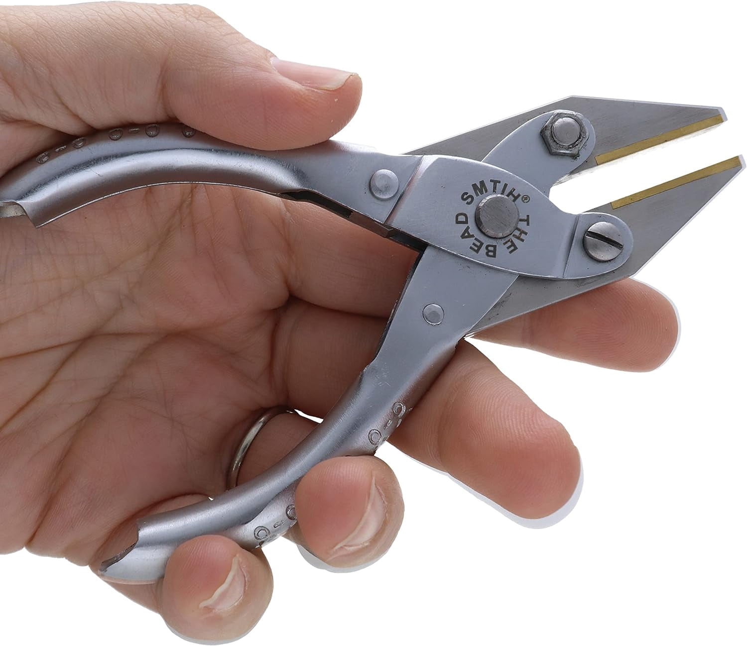 The Beadsmith Flat Nose Parallel Pliers - 4.92 inches (125mm), Steel Tool for Jewelry Making, No Spring