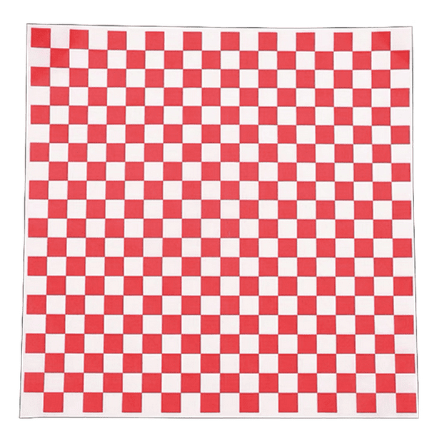 Hojas de papel enceradas secas a cuadros para delicatessen, revestimientos de papel para cesta de comida de plástico, especiales para envolver pan Zhivalor CPB-DE-LYY1618-1