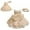 Beige, variant on RTKFRFLM Baby Girls Wedding Dress Set Lace Bowknot Tutu Dress with Headband