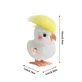 thumbnail image 3 of HJJLRH Lifelike Cockatiel Parrot Bird Plush Stuffed Animal Toy, Bird Cute Animal Model, Children's Fun Plush Toys, 3 of 9
