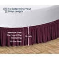 thumbnail image 5 of SGI Bedding Round Bed Skirt |Wrap Around Microfiber Bed Skirt | Fade Resistant, Wrinkle Free, Anti-static, Decorative, Extra Storage Space, Clutter-Free | 87" Diameter / 14" Drop, Wine, 5 of 8